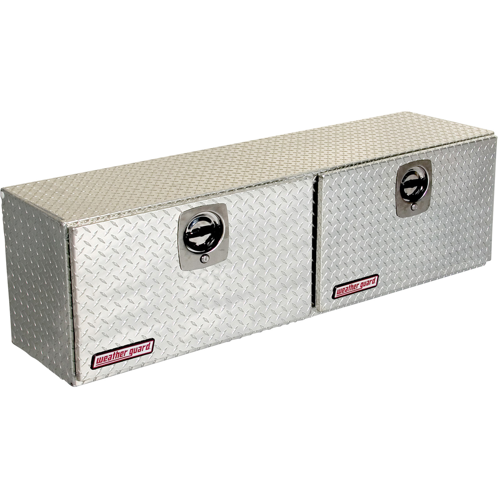 Weather Guard Hi-Side Side-Mount Truck Tool Box, Aluminum, Black Powder-Coat, 64.25in. x 13.25in. x 16in., Model# 364-0-02